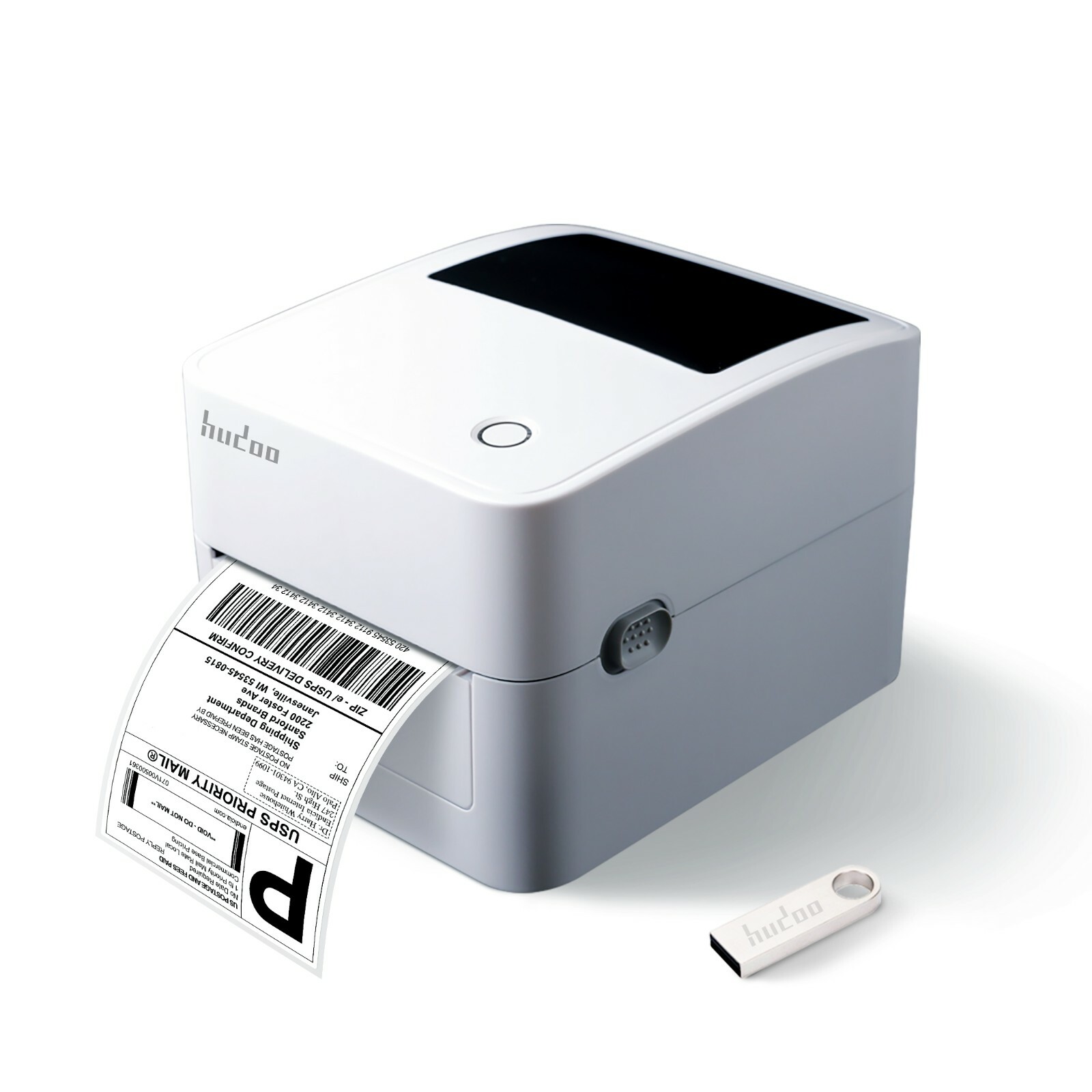 Hudoo 2054K Thermal Label Printer,4X6 Shipping Label Printer (USB)