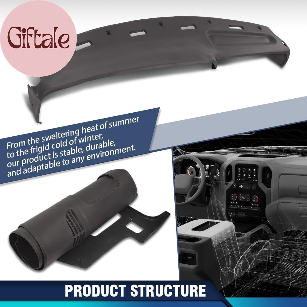 TPE Dash Cover Dashboard Panel, Compatible with Dodge Ram 1500 2500 3500 Truck 1