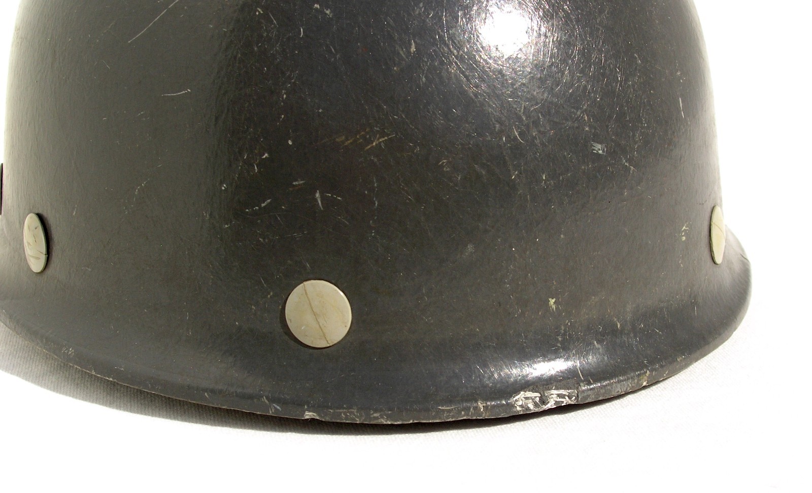 Vintage Fibre Metal Gray Fiberglass Duckbill Hard Hat w/Liner