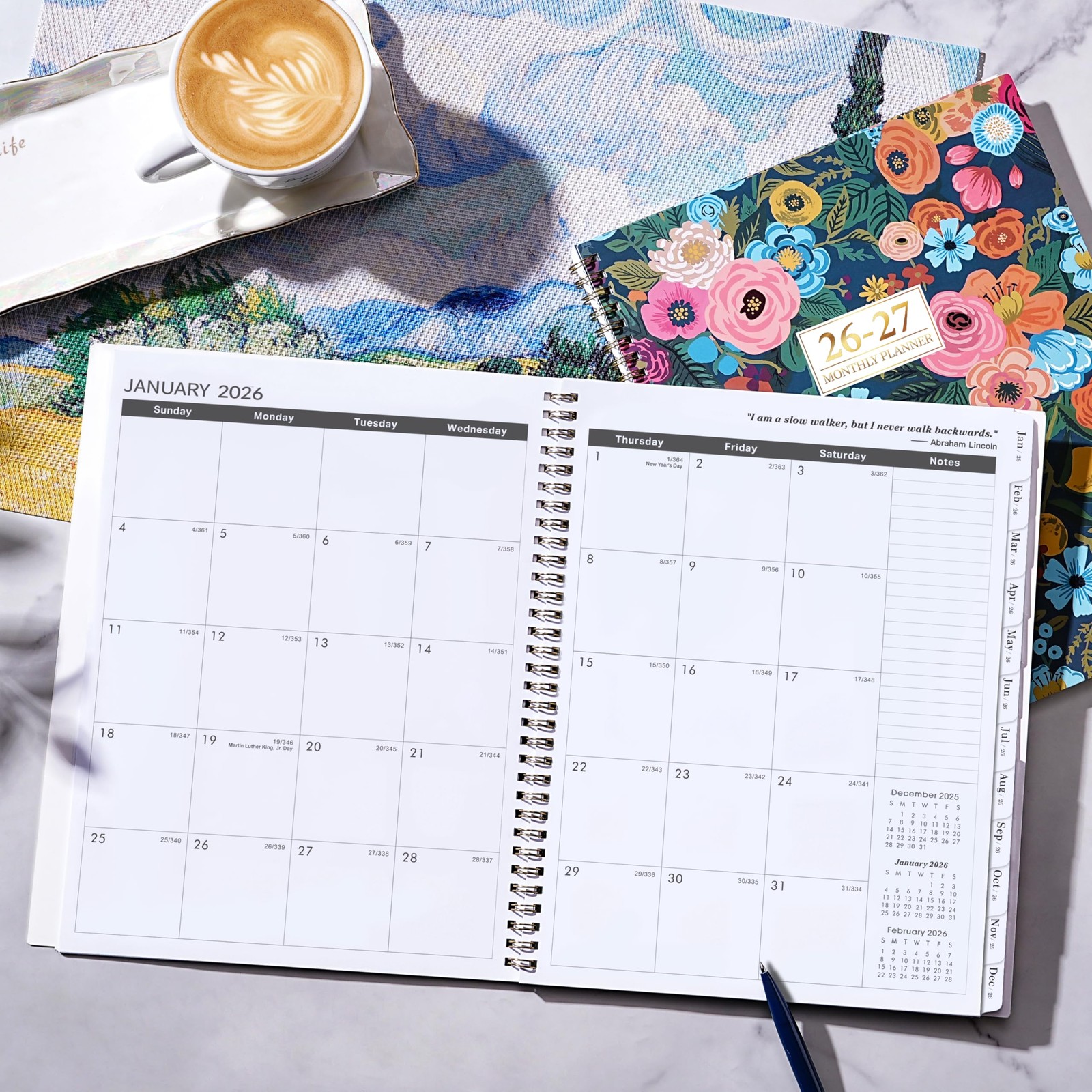 2026-2027 Monthly Planner – 2026-2027 Planner Jan. 2026 – Dec. 2027 9″ x 11″ …