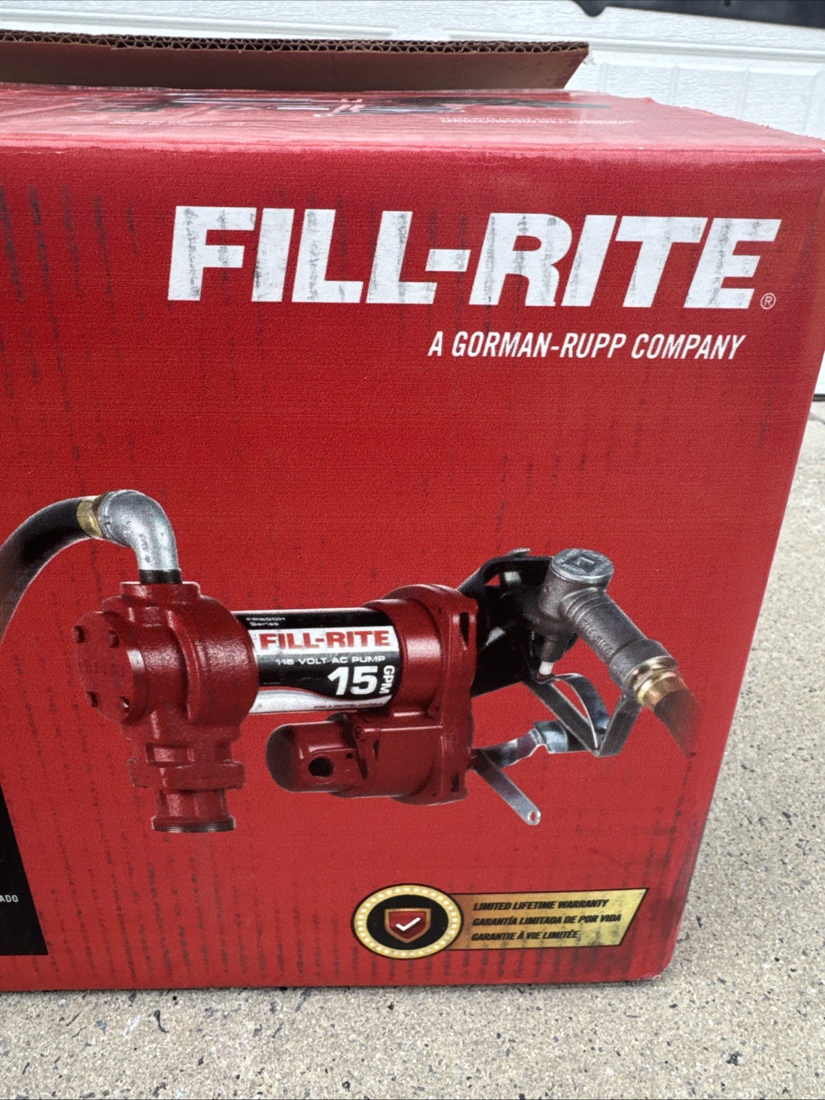 FILL-RITE Electric Drum Pump: 15 GPM Fr610h