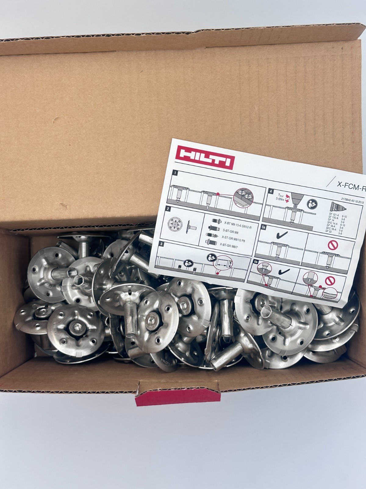 HILTI X-FCM-R 35-40 p/n 247182 GRATING DISC – BOX OF 100 PCS