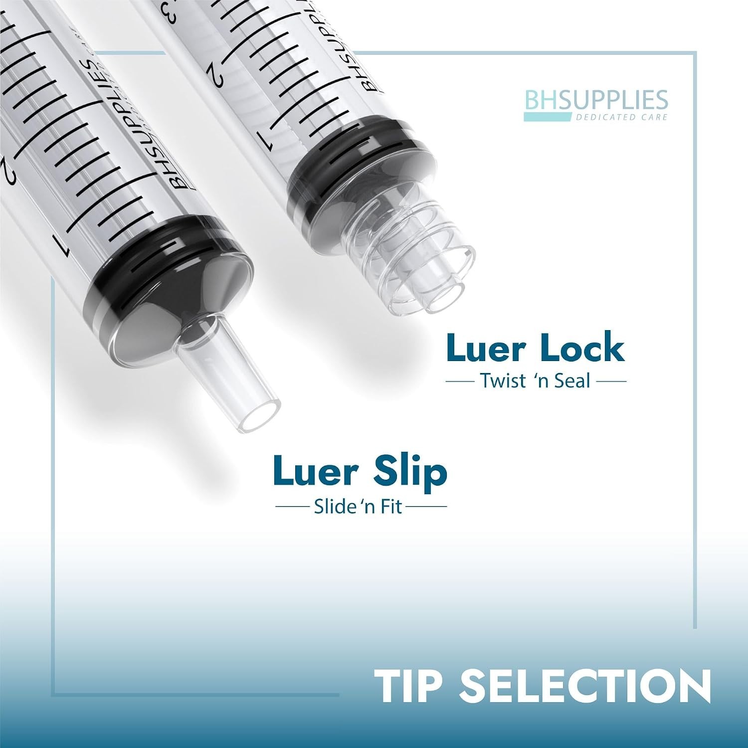 1Ml Luer Lock Tip Syringes (No Needle) – Sterile, Individually Wrapped – 100