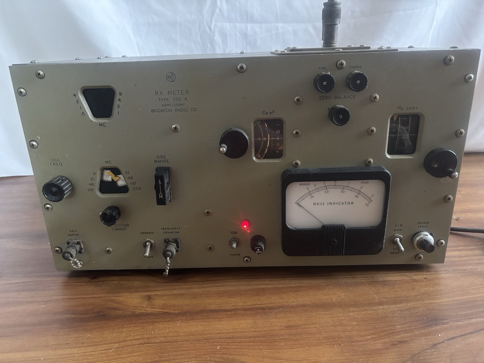 Boonton Radio 250-A RX meter 0.5MHz-250MHz