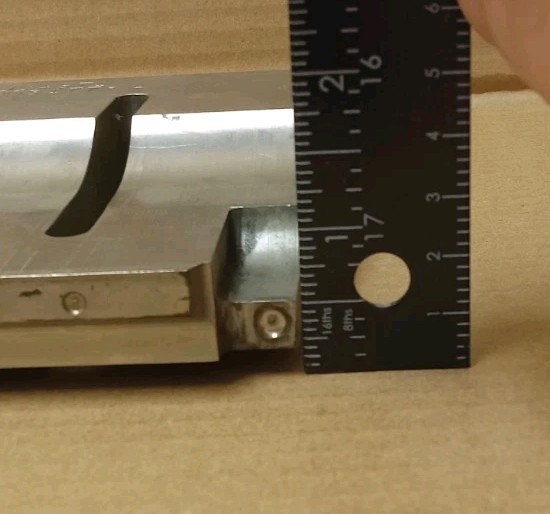 Stepped Rectangular Ultrasonic Sonic Welder Horn Titanium 20Hz Branson