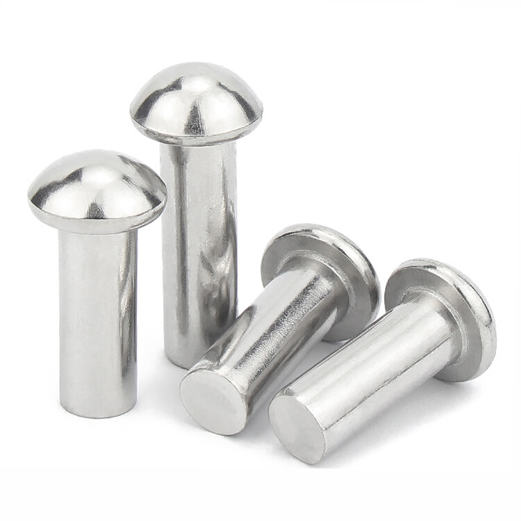 Solid Aluminium Round Head Rivets DIN 660 Domed Head M2 M2.5 M3 M4 M5 M6 M8