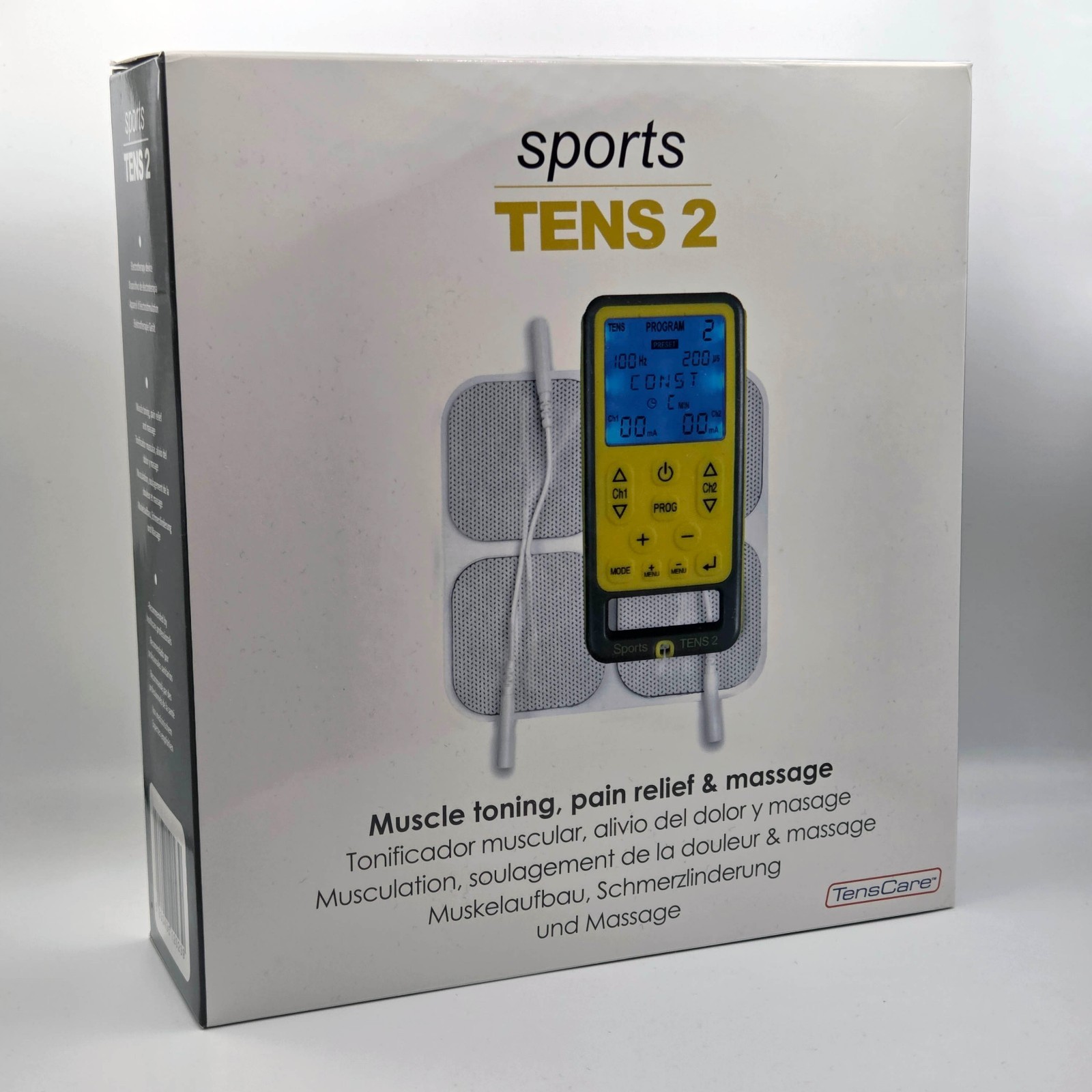 TensCare Sports TENS 2 TENS EMS Muscle Stimulator Pain Relief Massage Kit