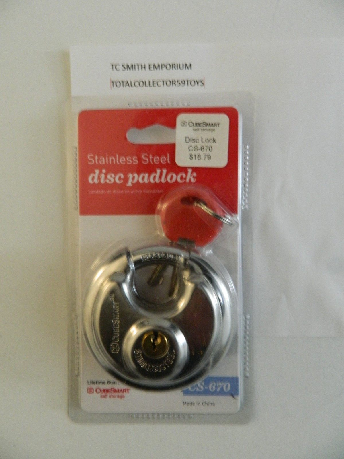 CubeSmart 2¾» Stainless Steel Disc Padlock