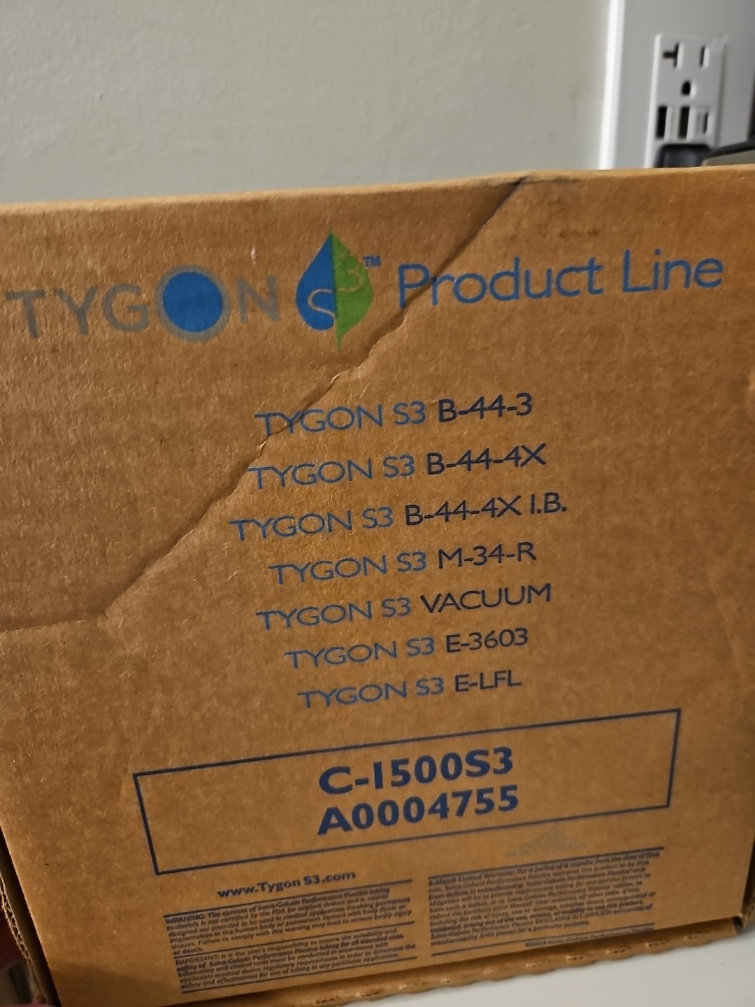Tygon ACF00002 Tubing E-3603 See Label For More Info 50ft ACF00002