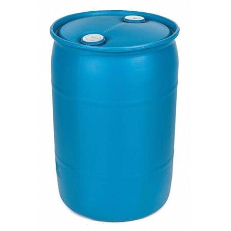 Zoro Select Poly30th-Bl Closed Head Transport Drum, Polyethylene, 30 Gal,
