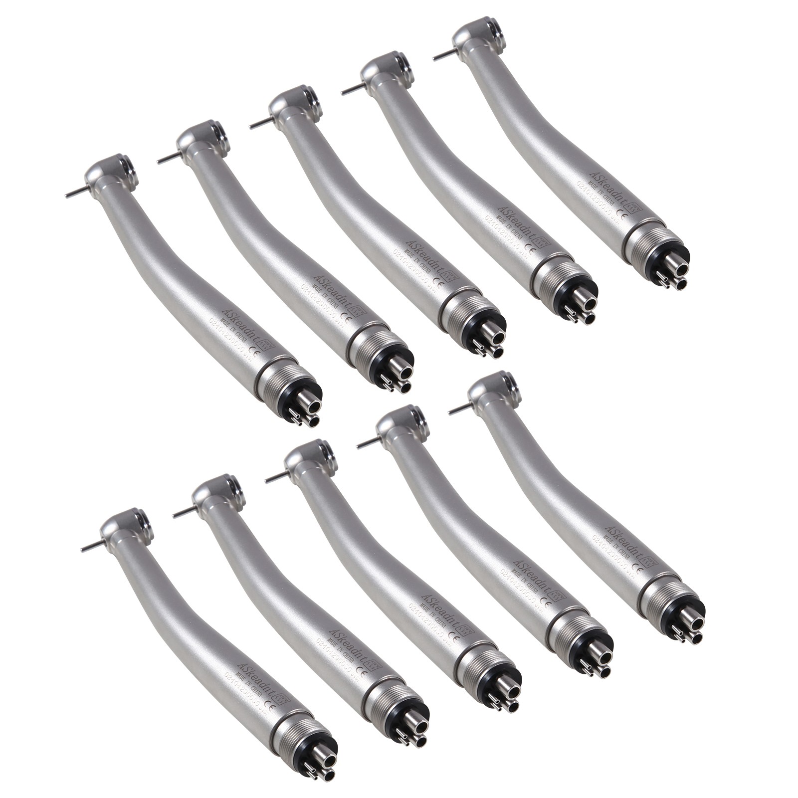 10 Pcs ADA4 NSK PANA MAX Style Dental High Speed Turbine Handpiece Push 4Hole