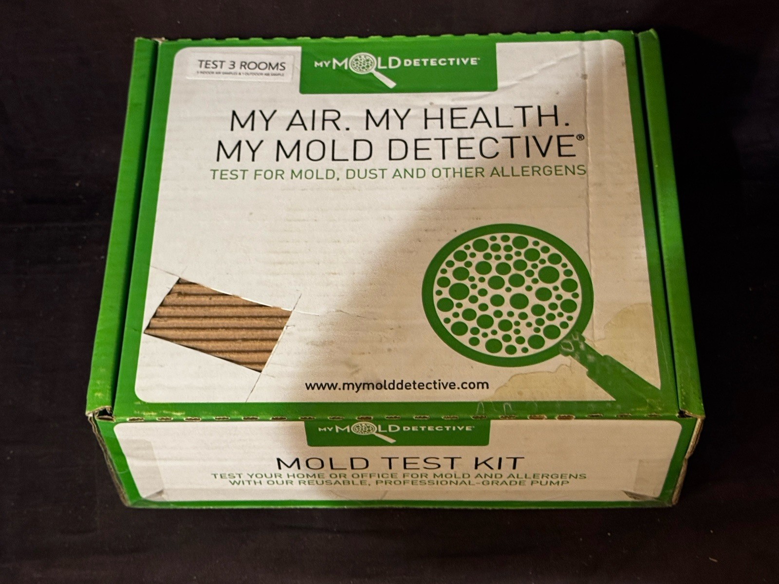 My Mold Detective MMD-103 – 3-Room Kit 3 Indoor + 1 Outdoor Sample Test For Mold