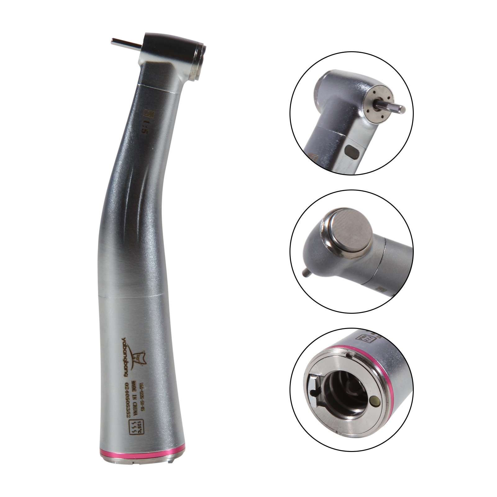 Dental Hygiene Prophy Handpiece Air Motor 4 Holes 4:1 Reduction 360 ° Swivel