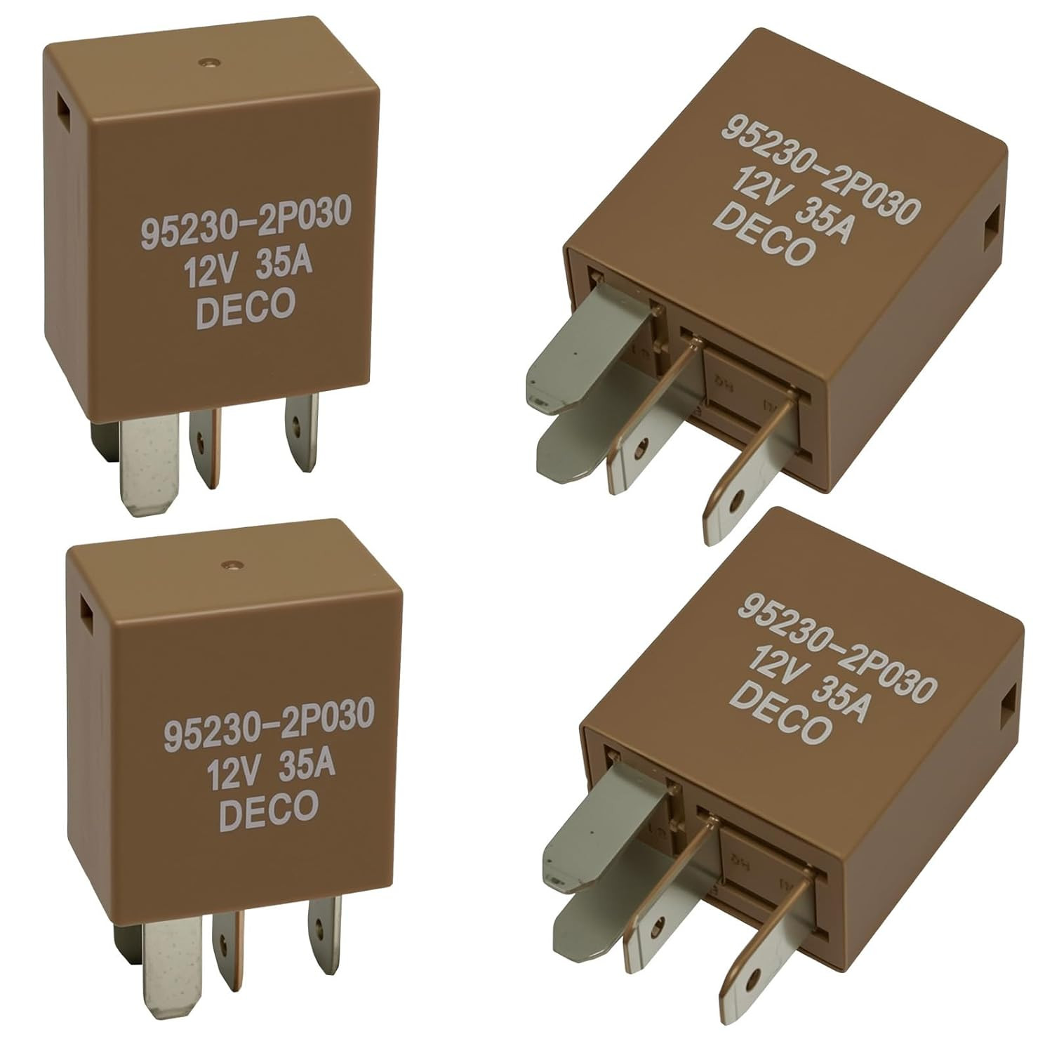 4Pcs 95230-2P030 Automotive Power Relay 35A 12VDC 4Pins Suitable for Air