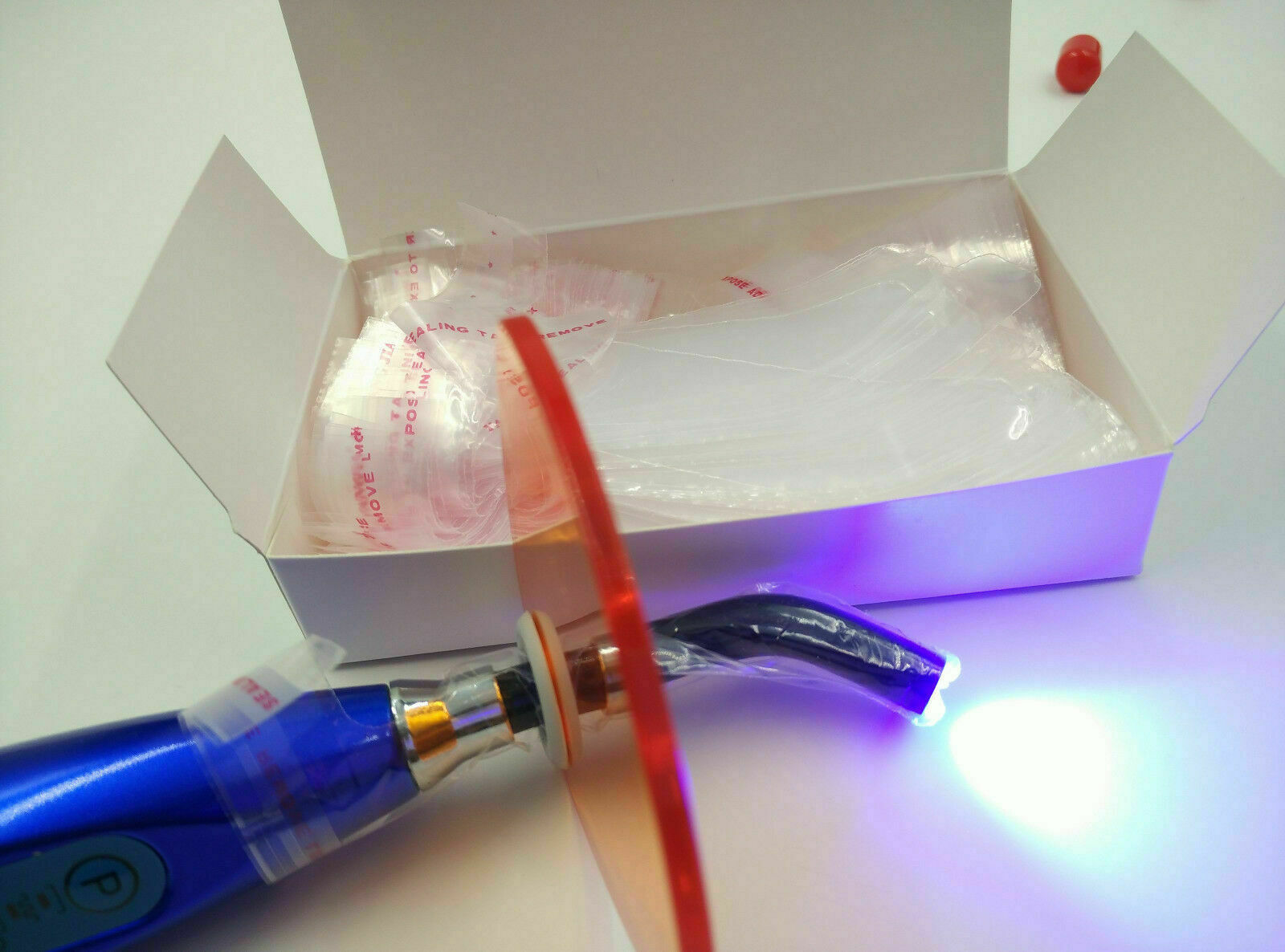 1000(5Boxes) Disposable Dental PE Curing Light Head Tips Sleeves Covers 4.33″X1″