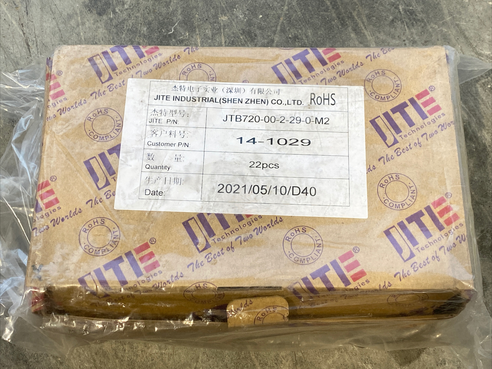 JITE JTB720-00-2-29-0-M2 Industrial Terminal Block Connector Lot of 22 New