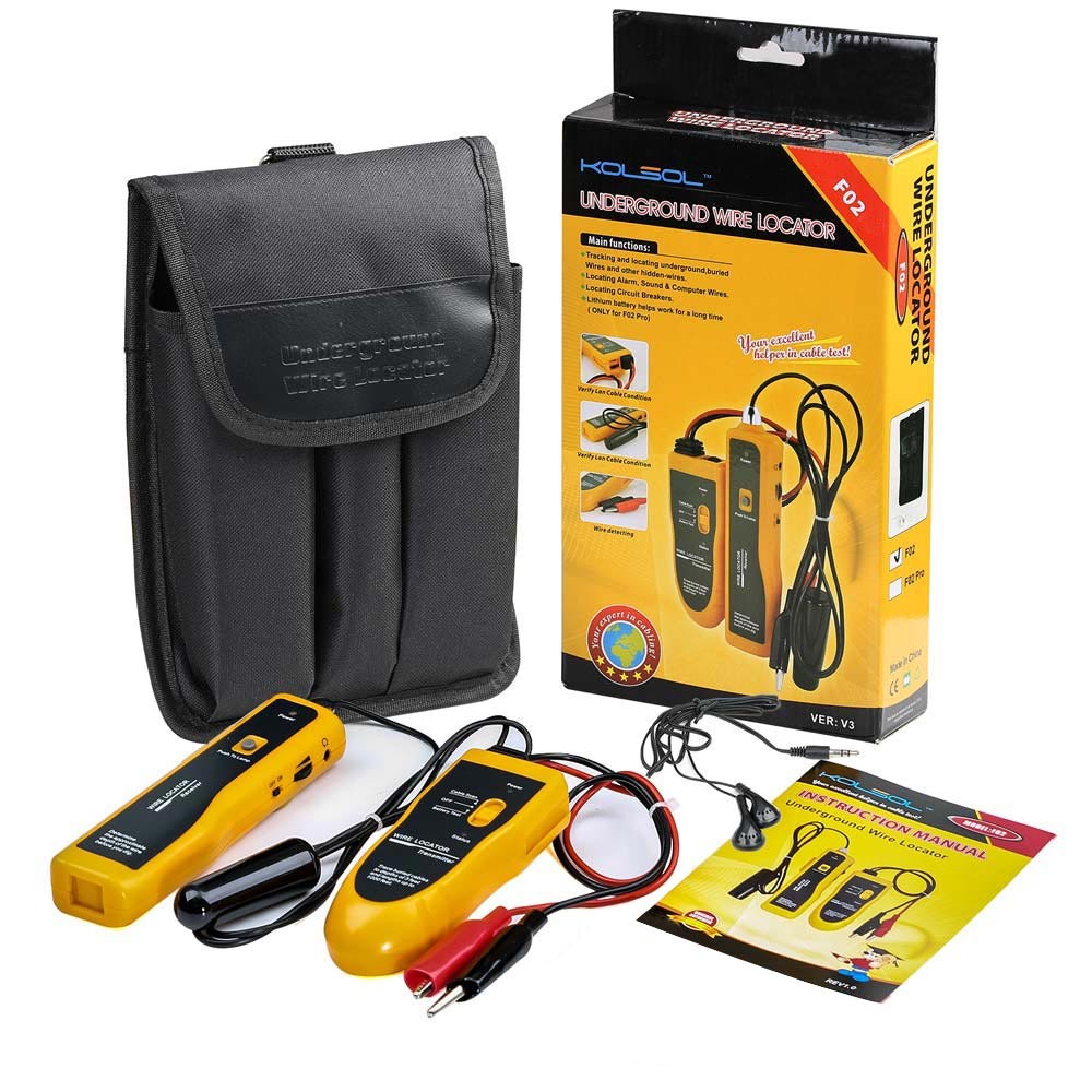Underground Cable Wire Locator Tracker Pet Fence Wire Lan Tester With Earphone