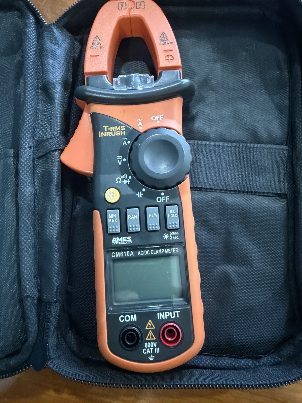 AMES INSTRUMENTS 600A AC/DC TRMS DIGITAL CLAMP METER 64015