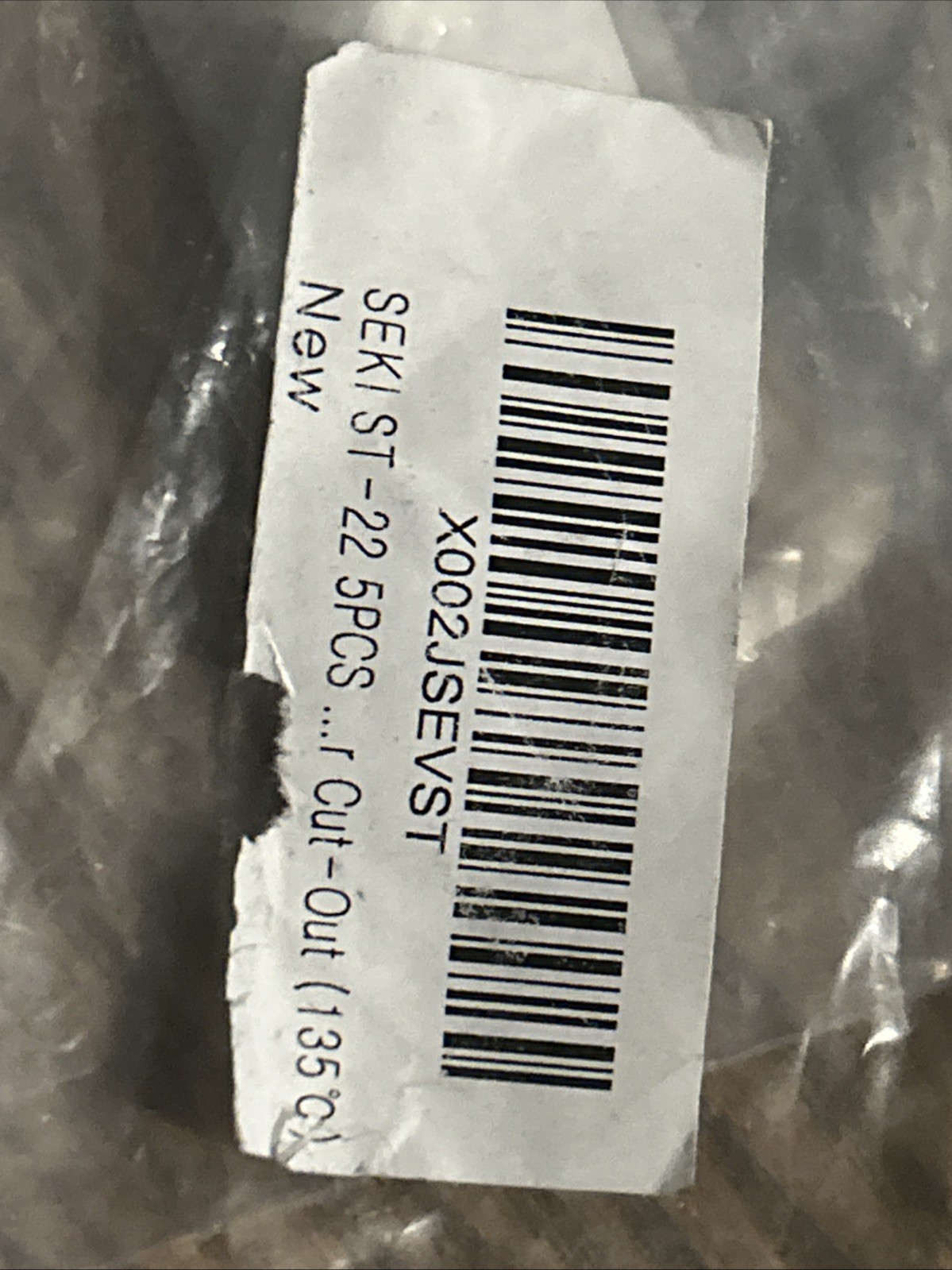 SEKI ST-22 5EA/LOT Bimetal Thermal Protector, 135ºC
