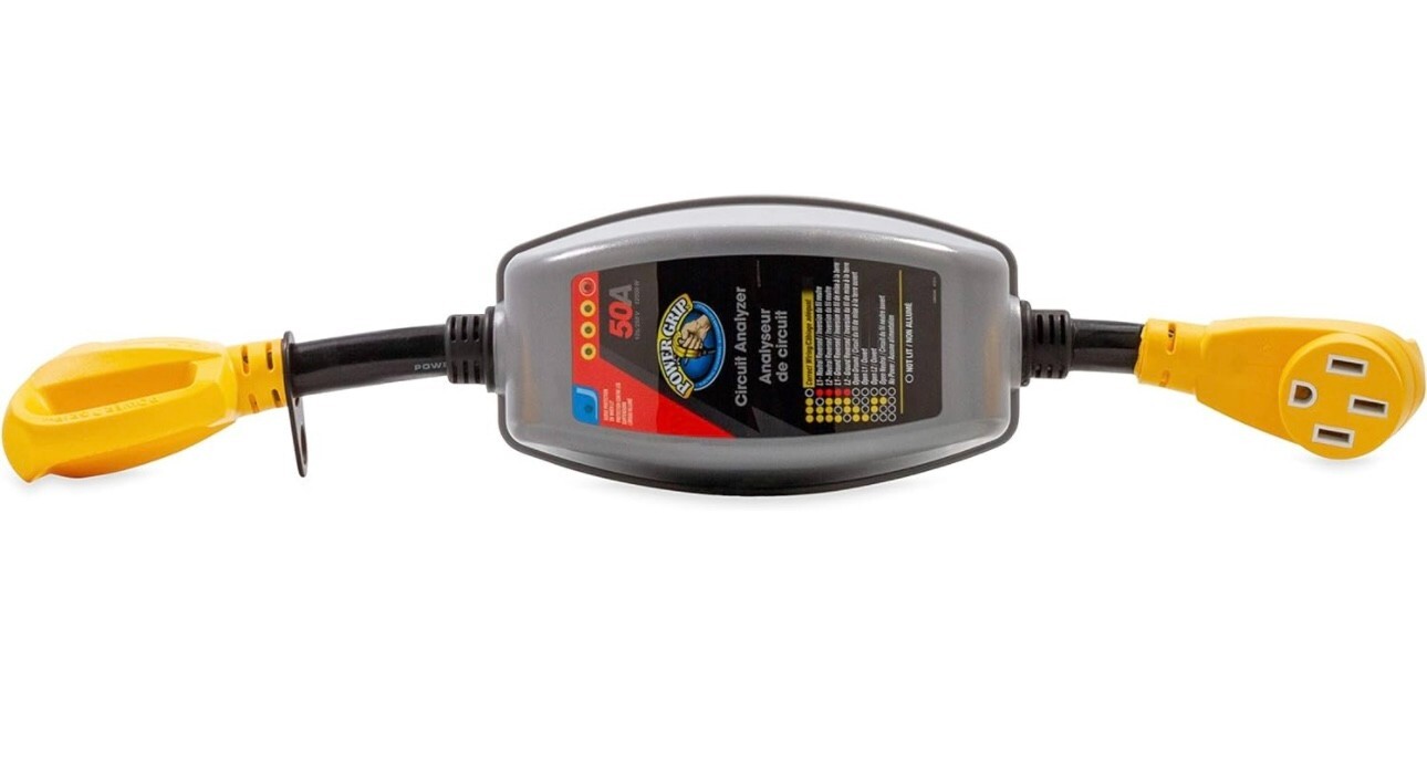 Camco Power Grip – Circuit Analyzer – 50Amp 24″ Dogbone 125V / 250V | 55313