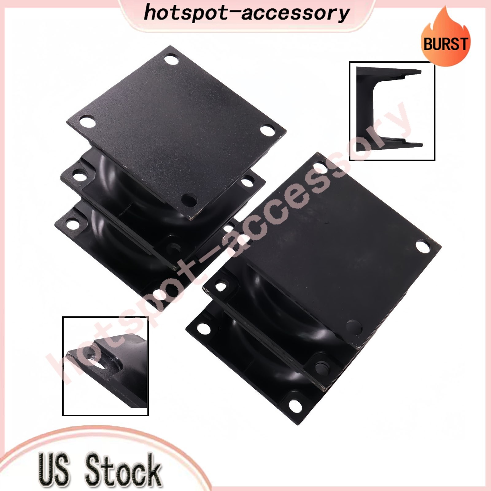 4PCS Vibratory Plate Compactor Rubber Isolator Shock Mount Fits For Doosan