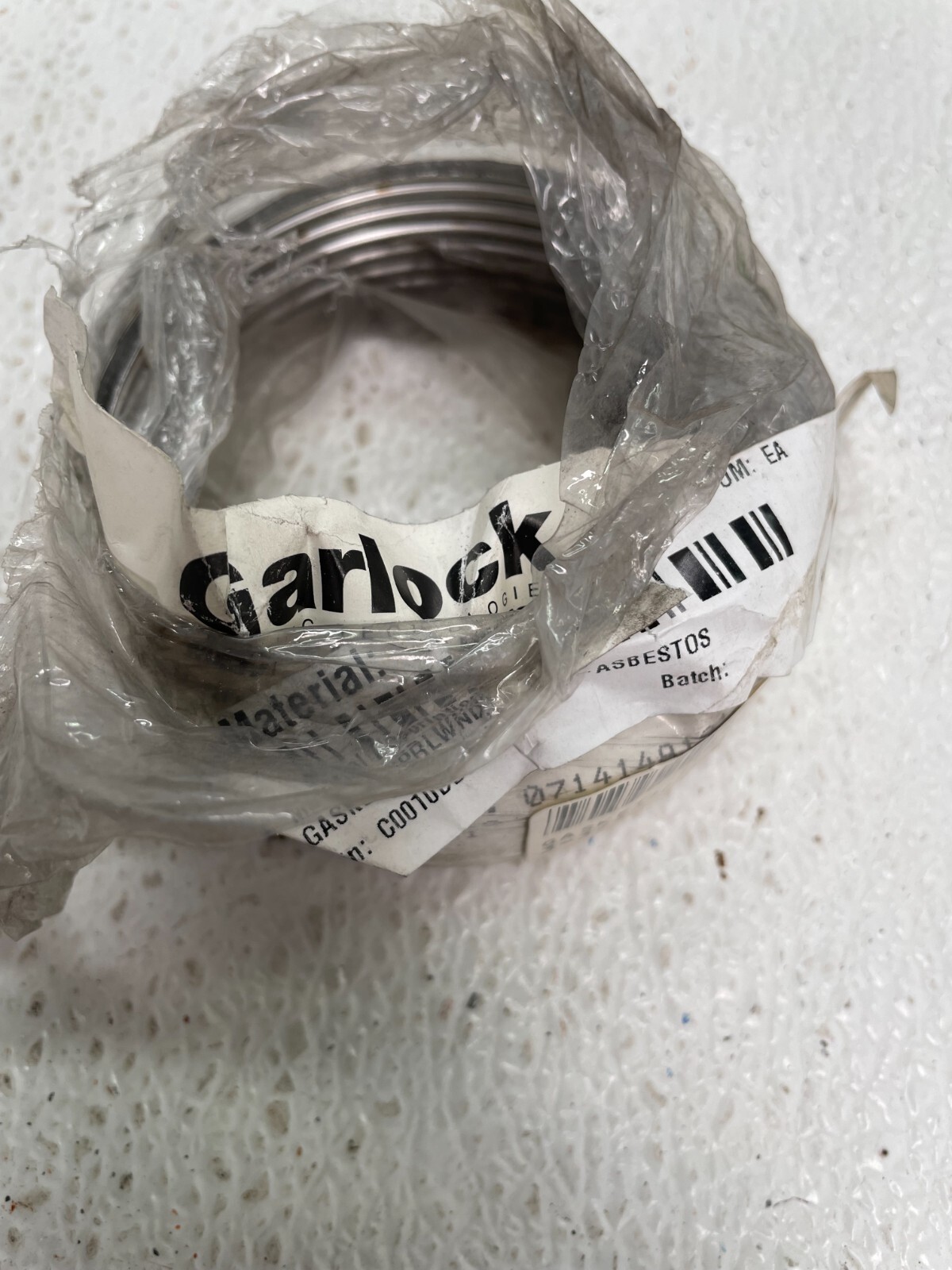 GARLCOK Spiral Wound Gasket 3.750 in O.D. x 3.375 in I.D. x .125 in Thick