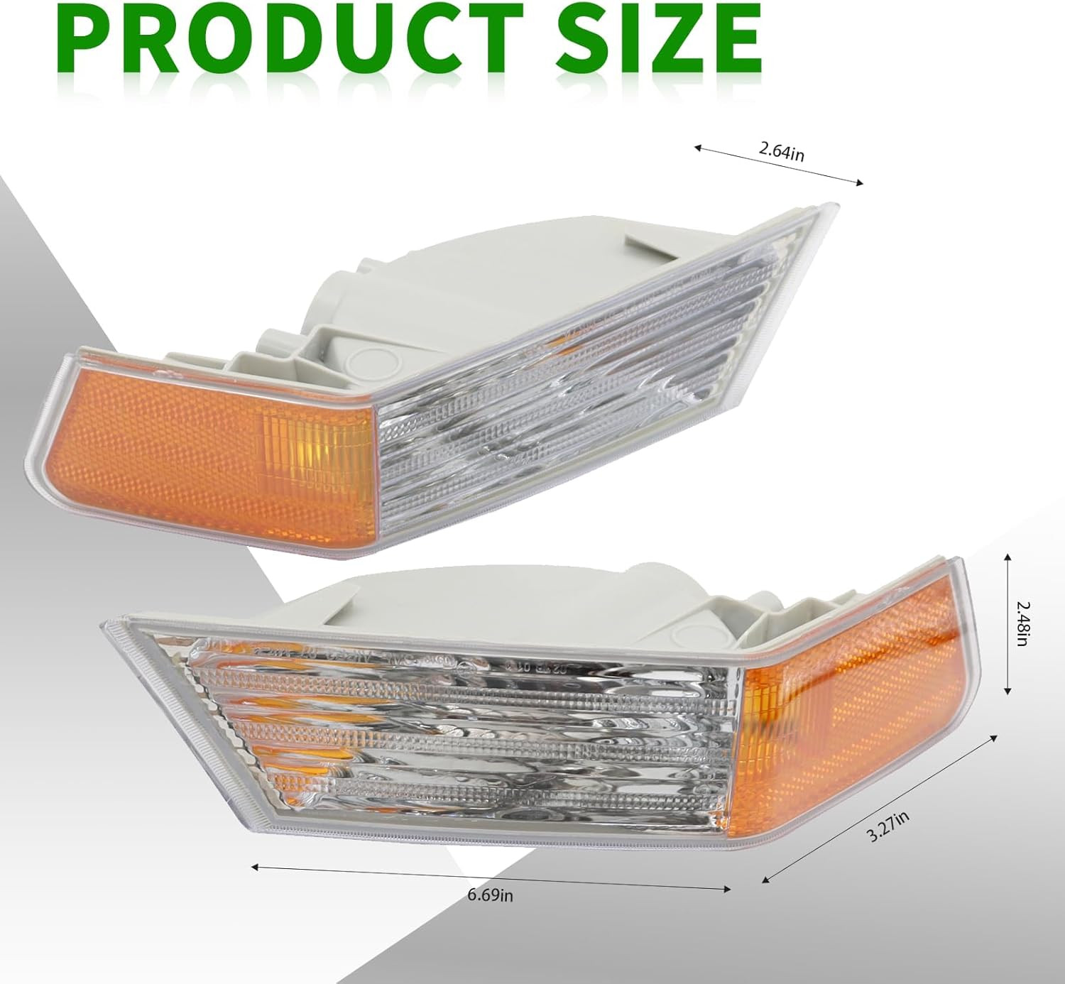 Front Turn Signal Lights Lamps with Patriot 2007-2017, 68004180AC, CH2527102, 68