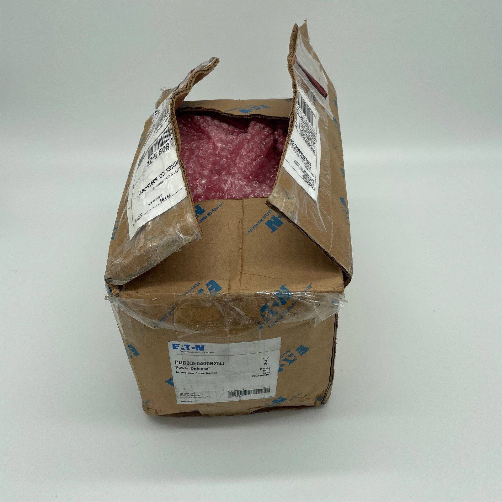 Eaton PDG33F0400B2NJ Power Defense 400A 3-Pole 600V Circuit Breaker PXR10 NIB