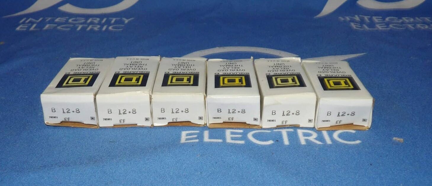 Lot of 6 NIB Square D B12.8 Overload Relay Thermal Units + 1 Year Warranty
