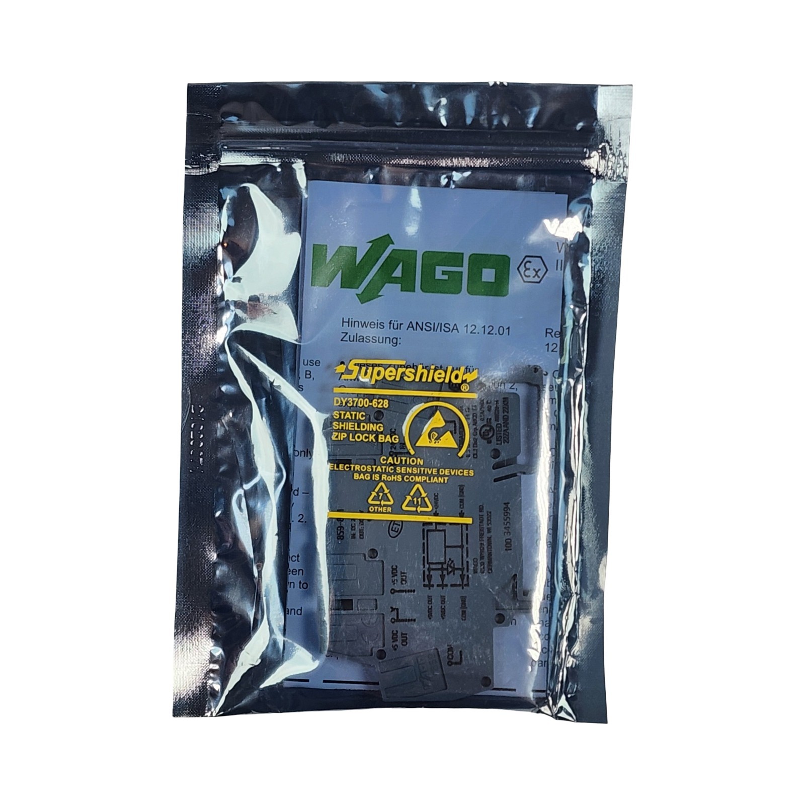 WAGO 859-801 DC/DC Converter 24VDC to 5VDC 0.5A DIN Rail Mount NEW Surplus