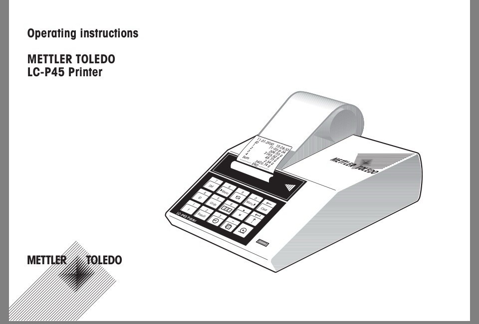Mettler Toledo LC-P45 (LC P45) Lab Scale/Balance Printer for Physical Laboratory