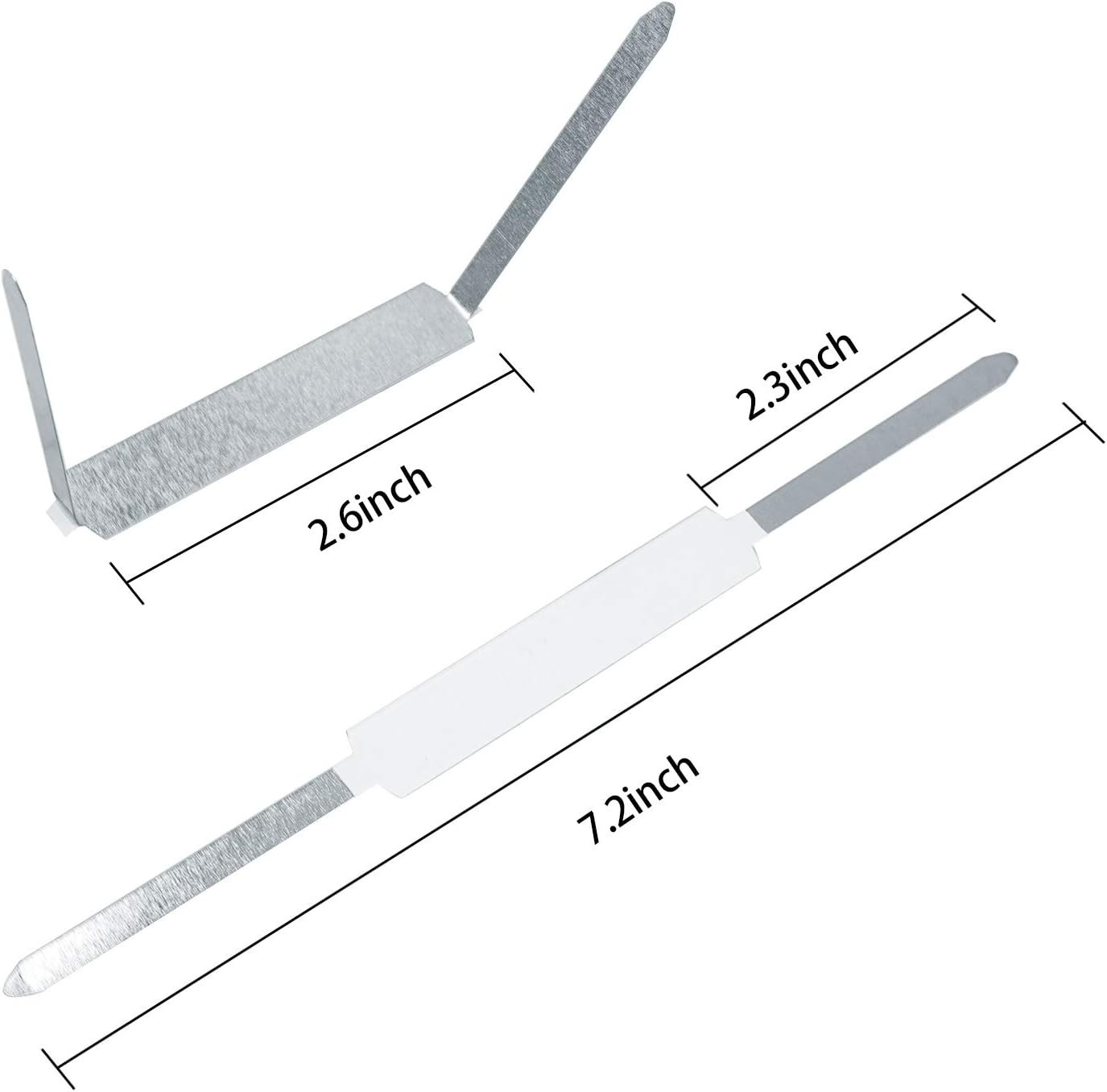 Qyh Self-adhesive Prong Paper Fasteners 2 Inch Capacity,120 Fasteners