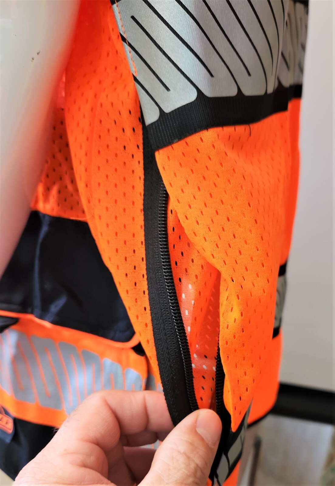 RADIANS HIGH VISIBILITY Surveyor Two Tones Orange Safety Vest Mesh front & back