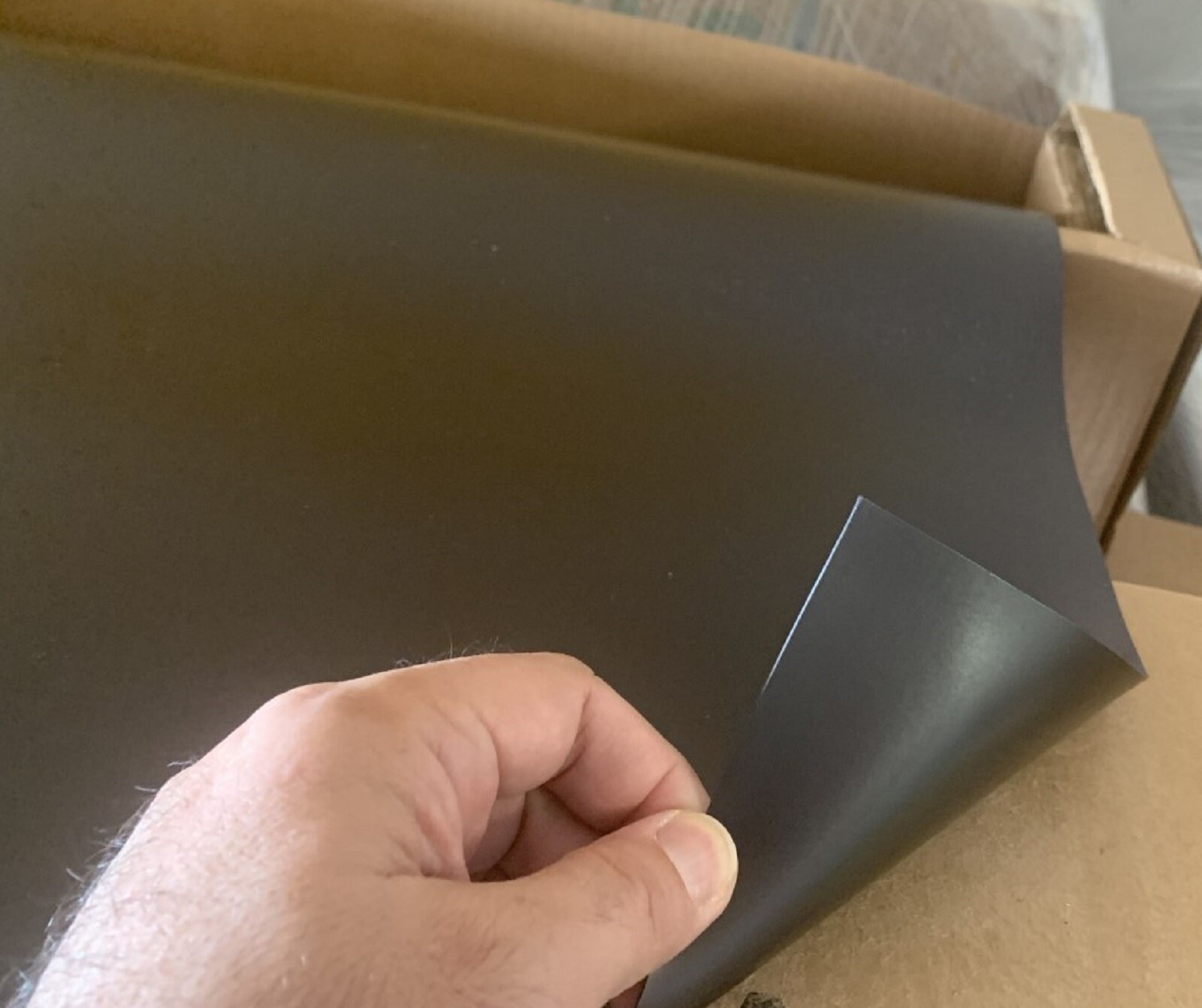 1 BLANK MAGNETIC SHEET – BEST CAR MAGNET ROLL 12″ X 10 FT – 30 MIL Black Black