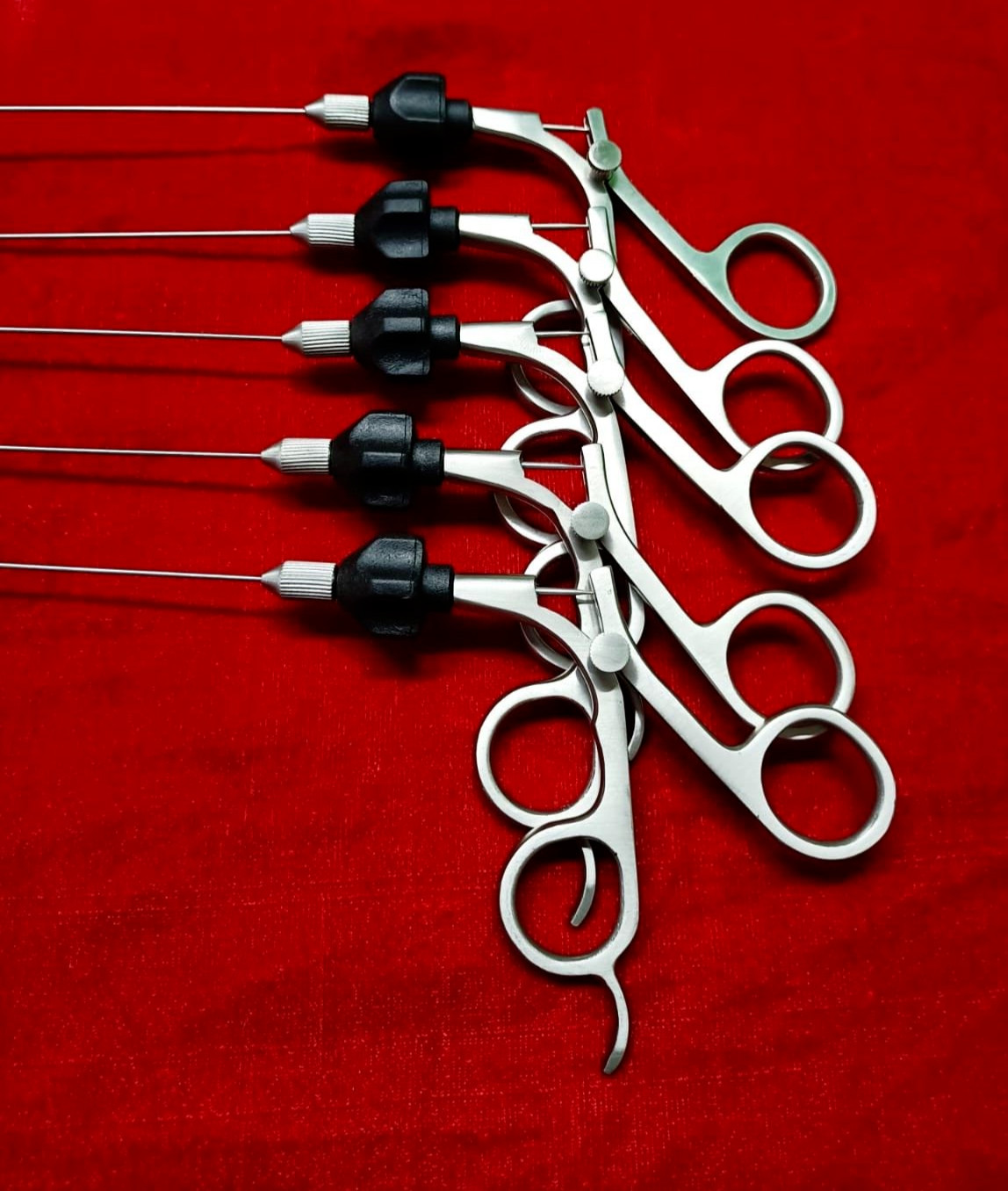 Hysteroscopy Semi Rigid Scissor 5fr 40cm With Black Rotar Best Quality – 5pc
