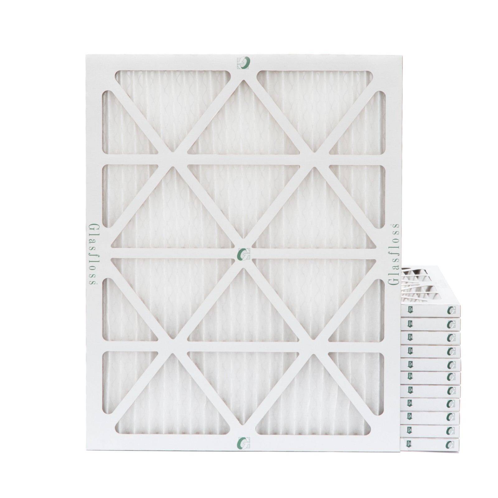 20x24x1 MERV 10 Pleated Air Filters. 12 PACK. Actual Size: 19-3/8 x 23-3/8 x 7/8
