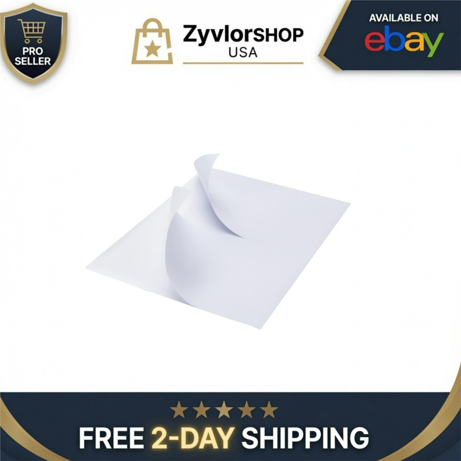 MFLABEL Half Sheet Shipping Labels – 200 Self Adhesive Sticker Sheets