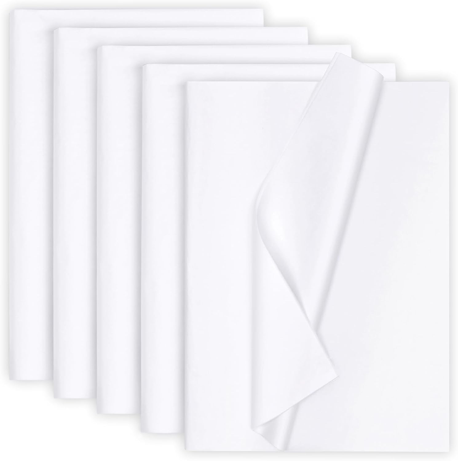500-Sheets Bulk Premium Gift Wrap Tissue Paper White 14 X 20 For Crafts Gift