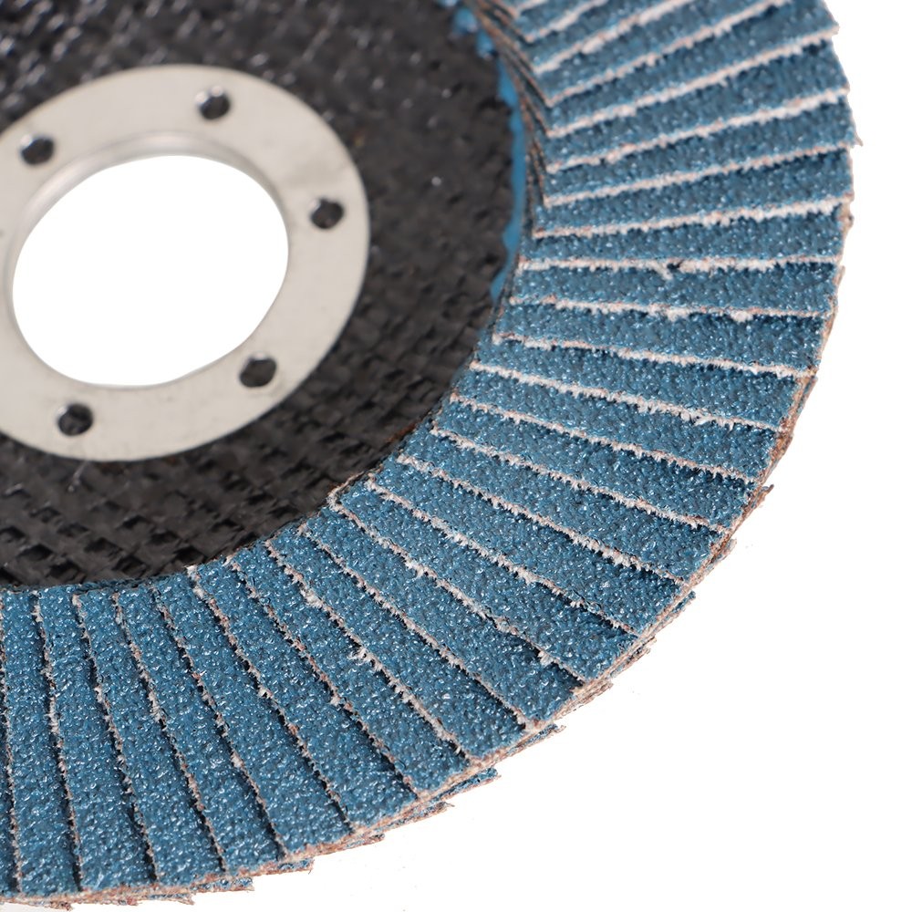 100 Pcs 4.5 Inch x 7/8 Inch T29 80 Grit Premium Zirconia Flap Sanding Discs