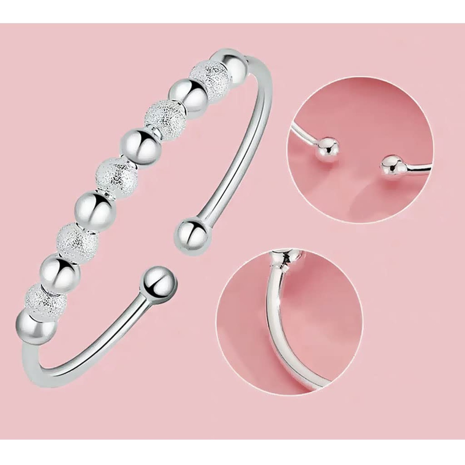 Sterling Silver Bangle Bracelets for Women, Handmade Bracelet for Women, Grea…