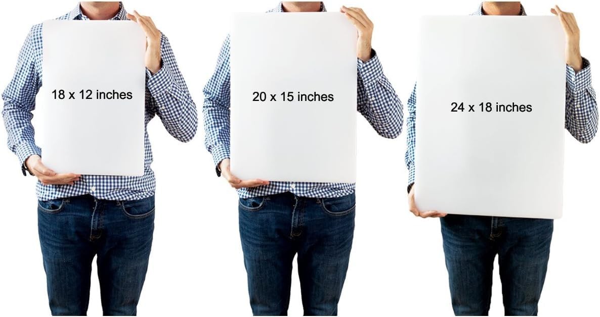 Thirteen Chefs Extra Large 24 x 18 Black Cutting Board – 18″L x 12″W, Green