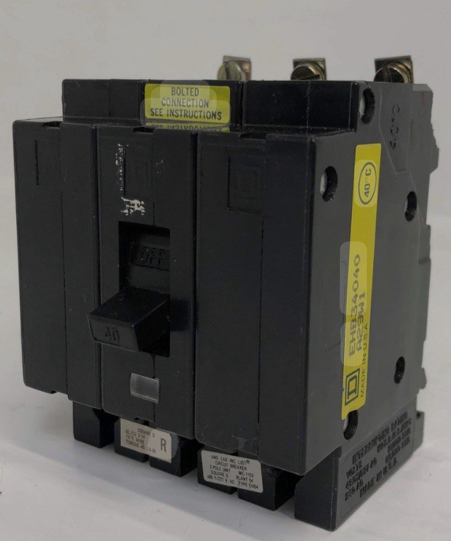 Square D EHB34030 3 Pole Circuit Breaker