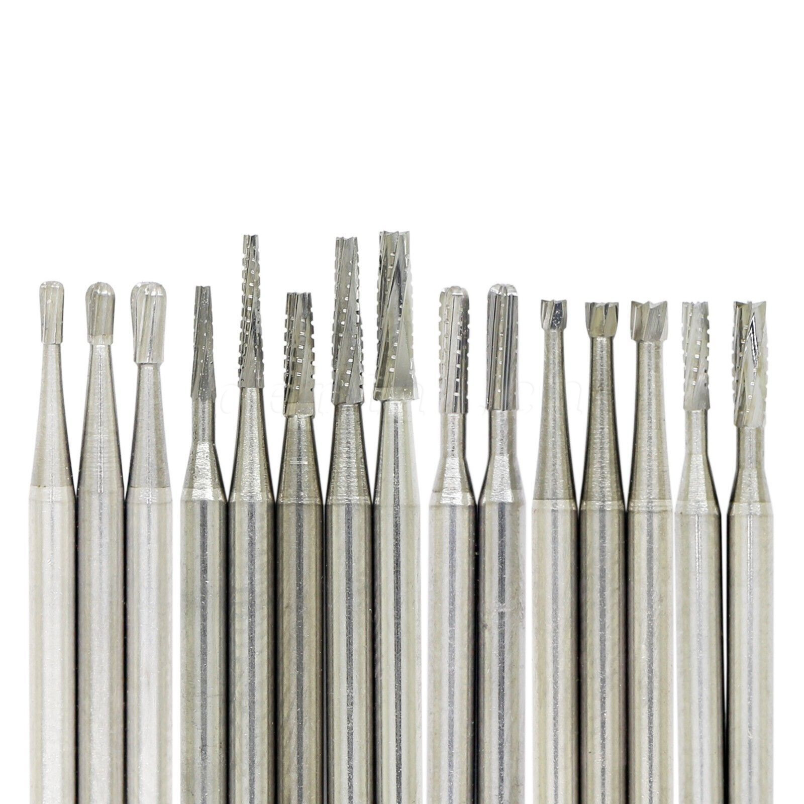 10-100 pcs Dental Tungsten Steel Carbide Crown Metal Cutting Burs For High Speed