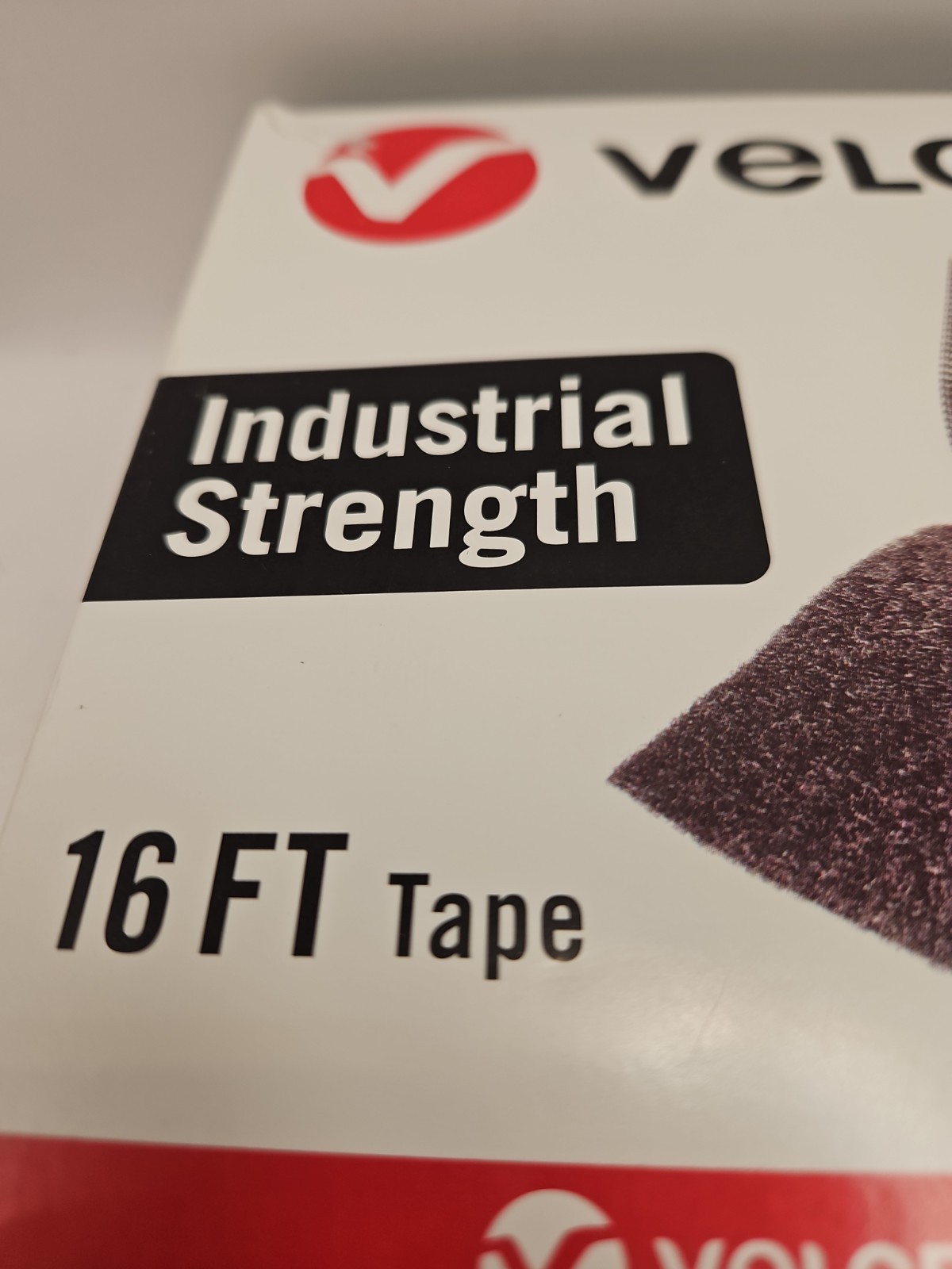 VELCRO Brand Heavy Duty Tape 16 Foot Roll,up to 10 lbs 1-1/2in Width, Black