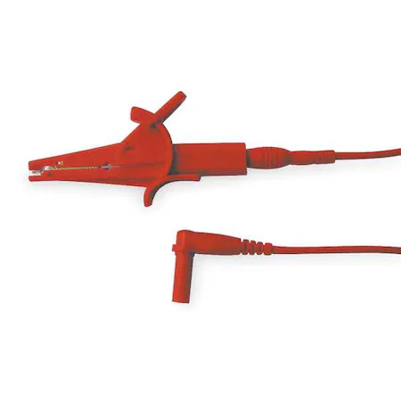Zoro Select 4Wpz6 Test Clip Lead, Cat Iii 1000V, Cat Iv 600V, Shrouded Banana,