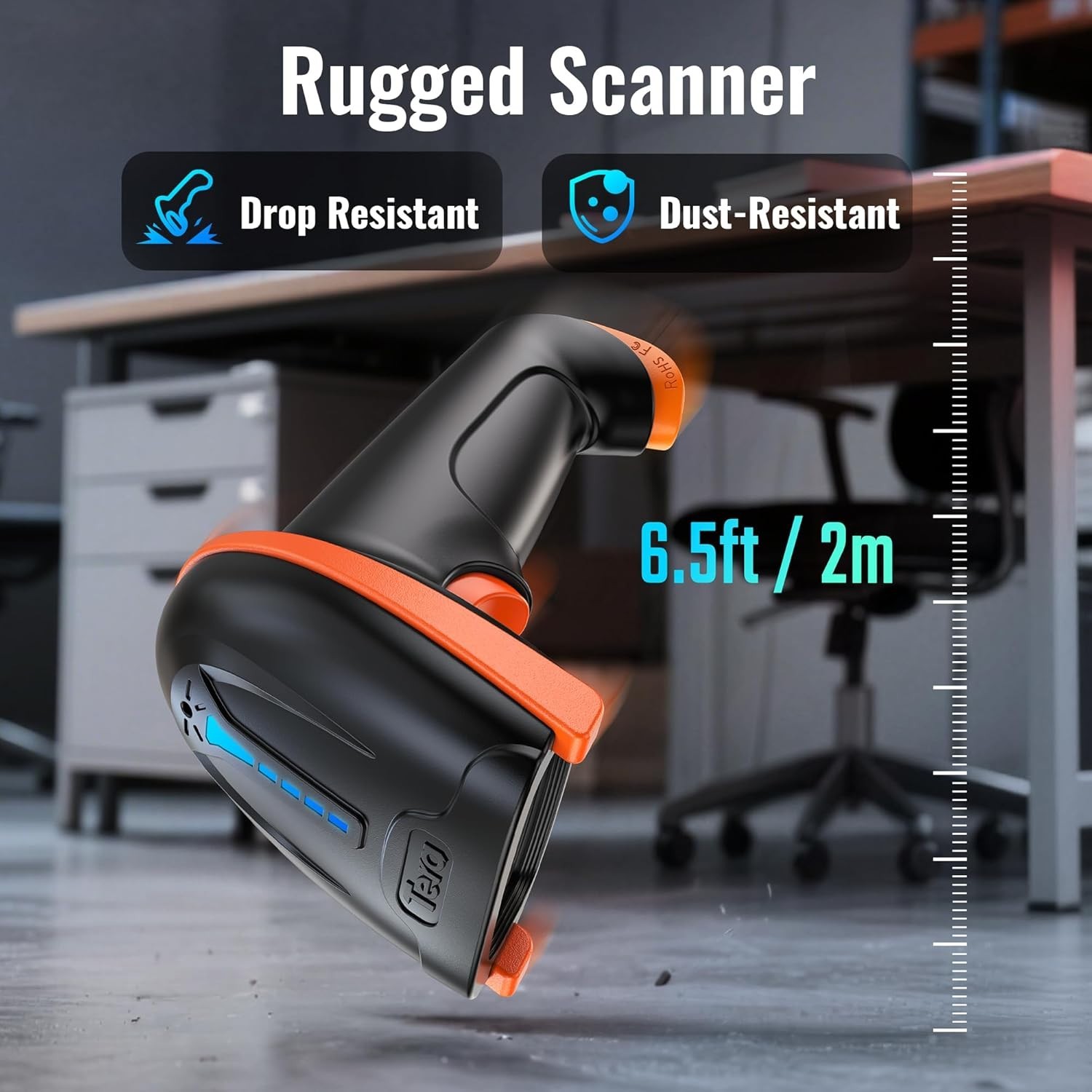 Tera 5100 Wireless 1D Barcode Scanner USB Cordless Reader