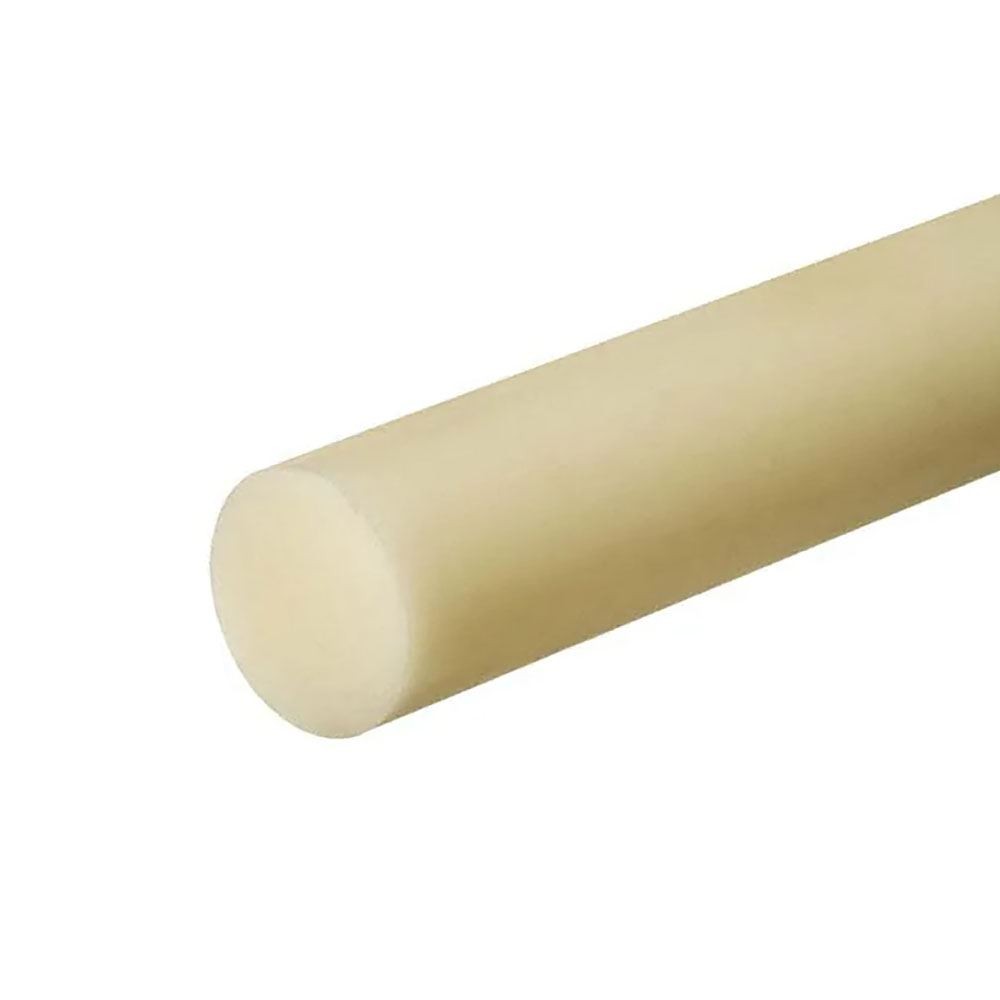 7.000 (7 inch) x 8.5 inches, Cast Nylon 6 Plastic Round Rod