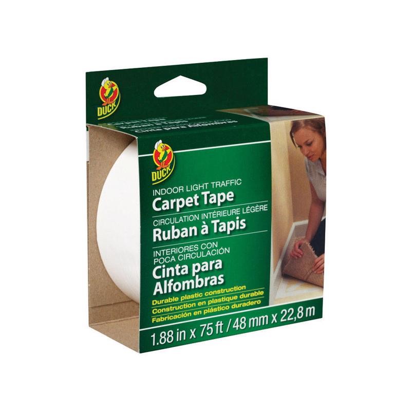 Duck 286377 Light Indoor Moisture Resistant Carpet Tape 1.88 W in. x 75 L ft. –