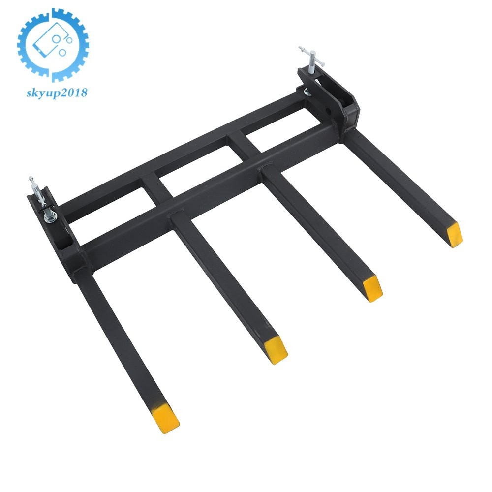 42″ Clamp On Heavy Debris Fork 2500 Lbs Universal For Tractor Skid Steer Buckets