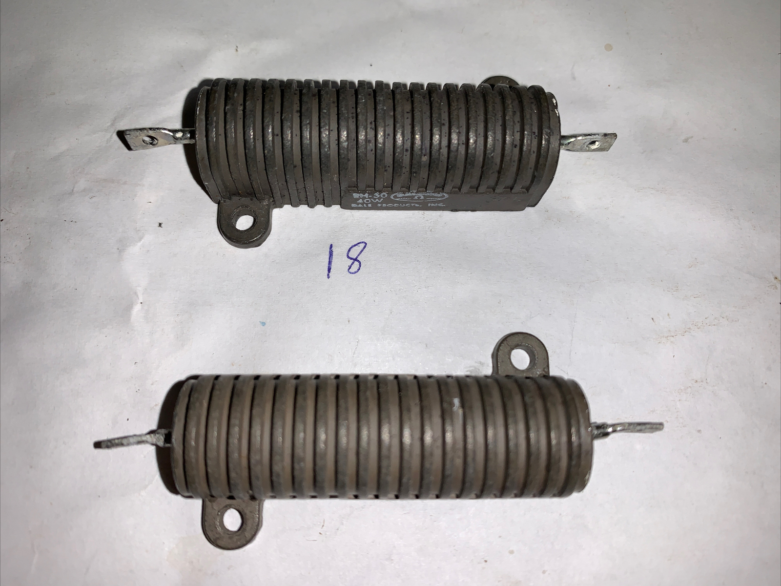 Dale wire wound 900 Ohm 40 Watt Black Resisters Quantity Of (2) *NEW*